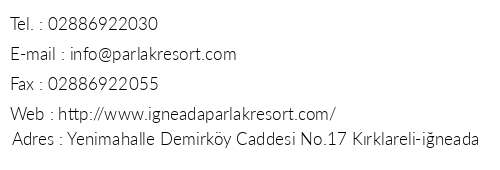 neada Parlak Resort Hotel telefon numaralar, faks, e-mail, posta adresi ve iletiim bilgileri